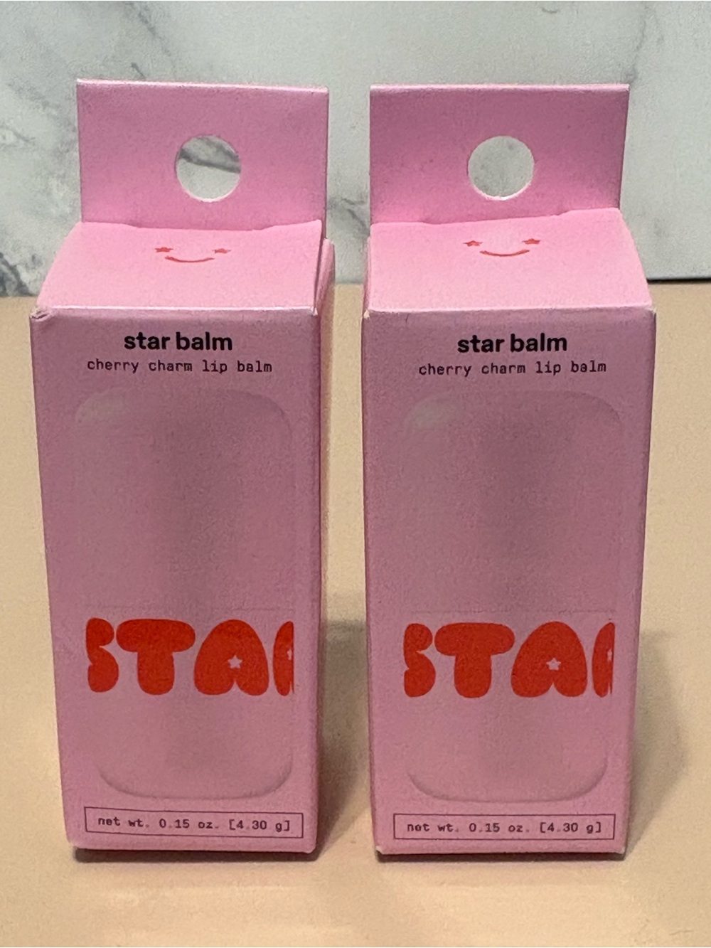 Star Face Star Balm Cherry Charm Lot of 2